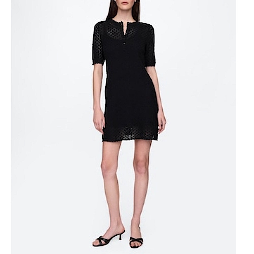 GAP Linen-Blend Pointelle Dress, NEW
